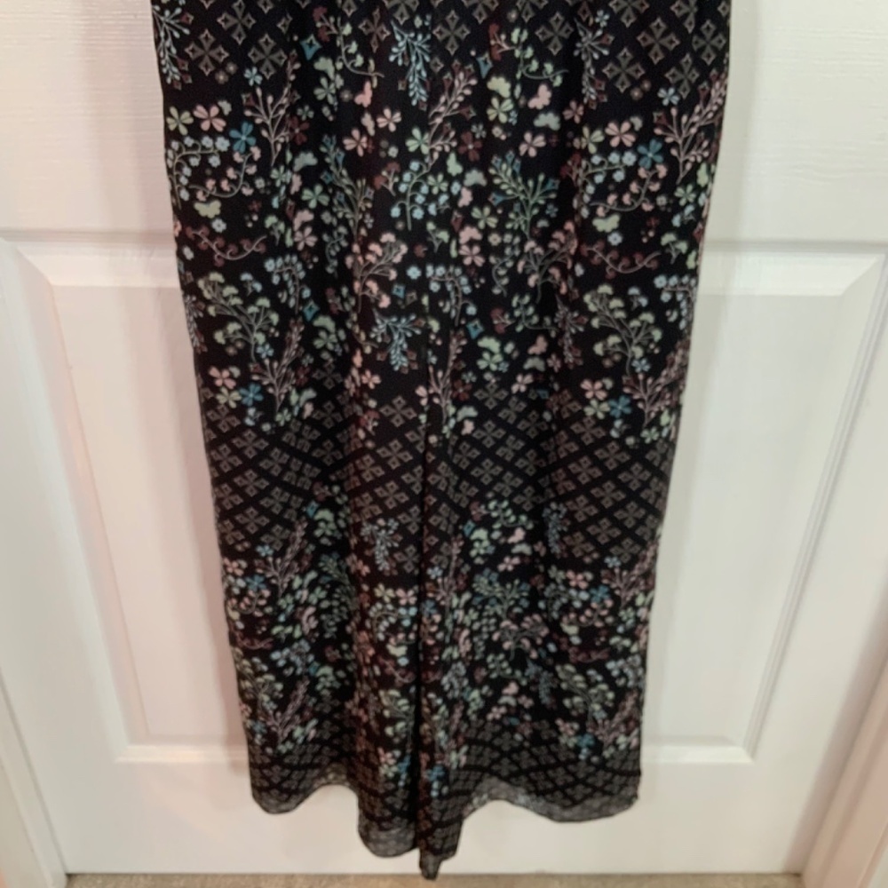 Ted Baker Marcila Hazel Halter Neck Wide Leg Black Floral Jumpsuit Size 3 New - Picture 3 of 13
